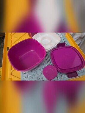 Please Read This Purple Food Storage Container Set - Versatile Kitchen Storage